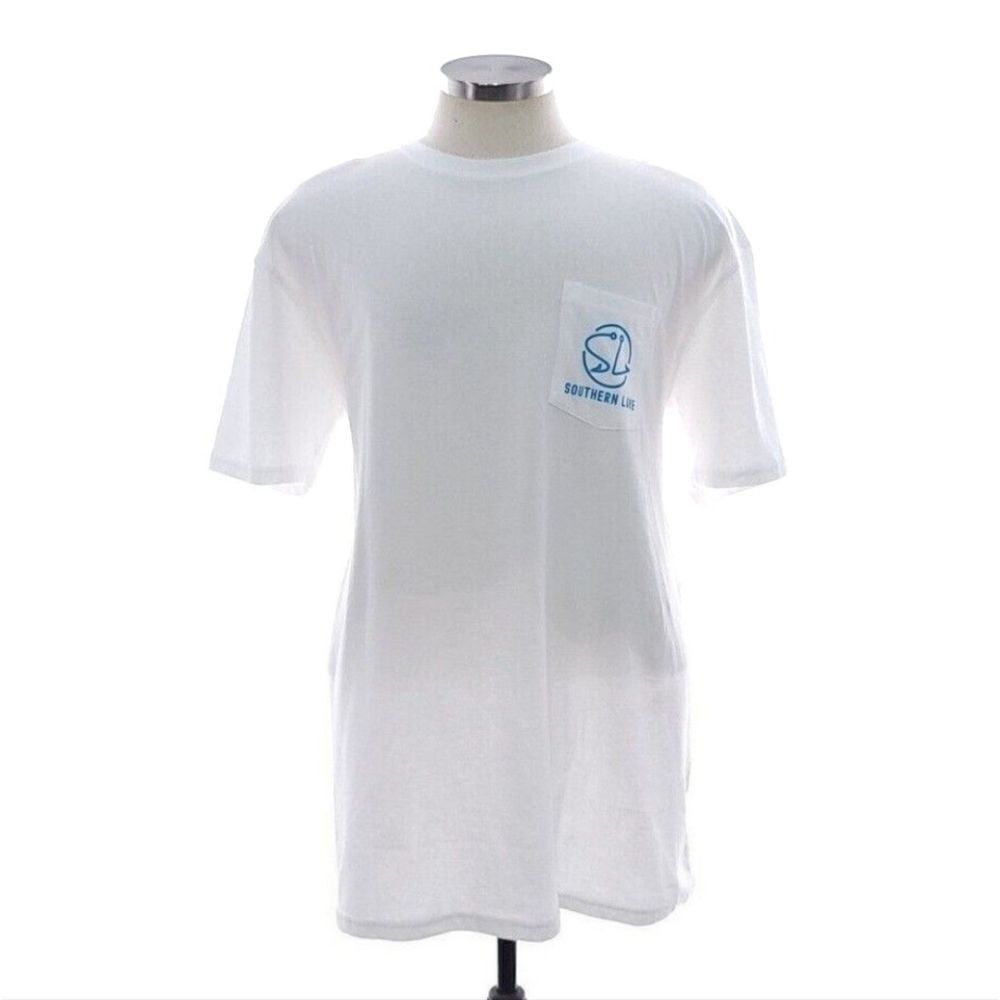 Southern Lure Mens XL White Tie Dyed Short Sleeve Crew Neck Tee